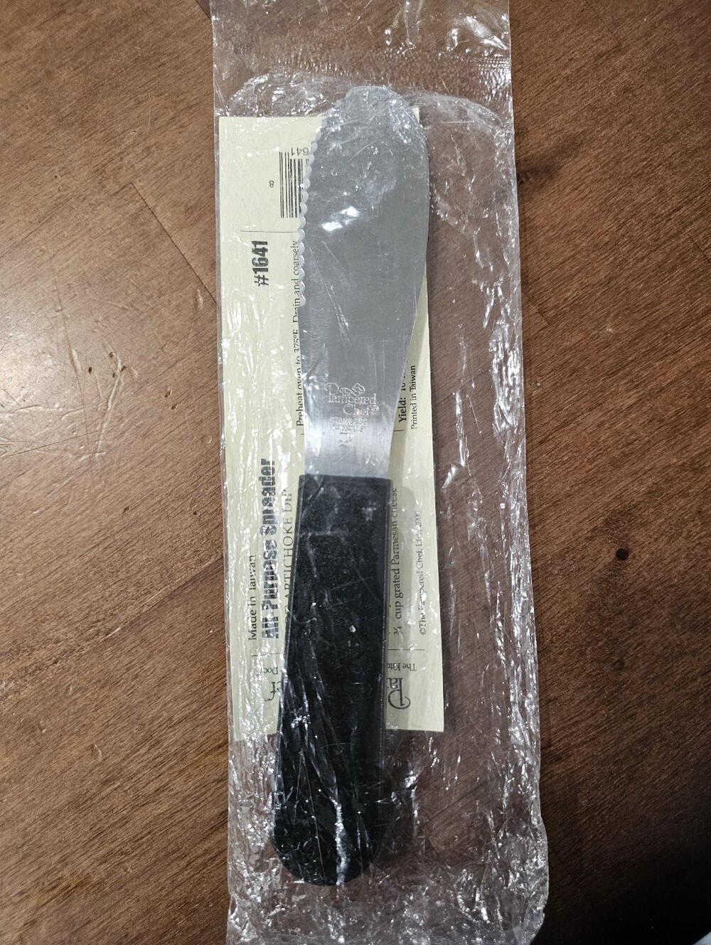 NIP Pampered Chef All-Purpose Spreader #1641 Stainless Steel Butter Knife New